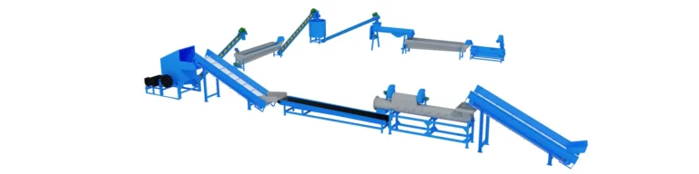 PET Bottle Washing Equipment 1000 kg/h Efficient Automated Processing System